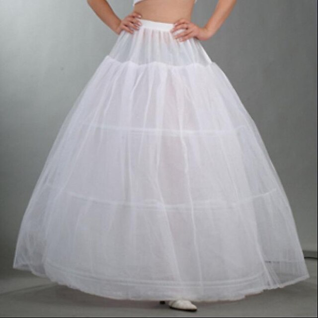  Women's Skirt Swing Long Skirt Maxi Polyester Creamy-white Skirts Tulle Tutus Performance Vacation One-Size