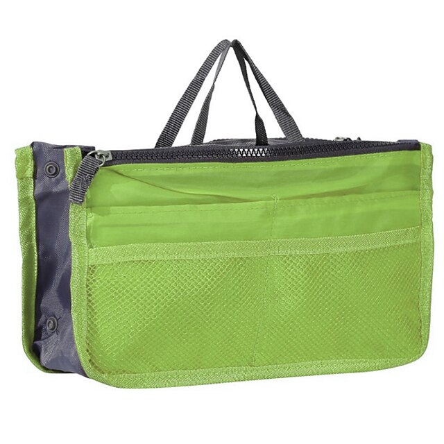 16 Color Practical Dual Handbag Purse Nylon Dual Organizer Insert ...