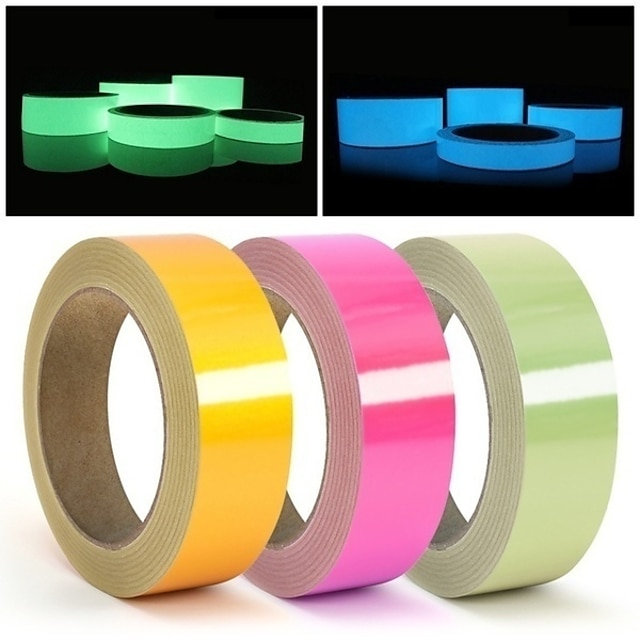 6pcs/Set UV Gaffer Fluorescent Party Tape Blacklight Reactive Glow In ...