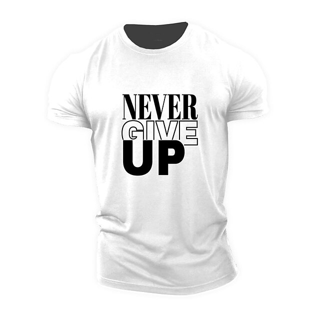 Men's 100% Cotton T Shirt Casual Style Classic Style Cool Shirt Letter ...