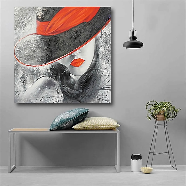  pictură în ulei pictată manual artă de perete abstractă modernă fată nudă fată goală figură decor decor cadru întins gata de agățat
