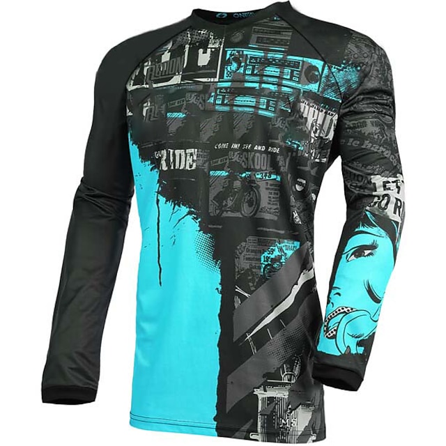 21Grams Men's Cycling Jersey Downhill Jersey Dirt Bike Jersey Long