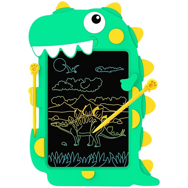  Tableta de scris LCD Tabla de doodle din dinozaur șters colorat Bloc de desen jucării pentru fete băieți Tablă de învățare de 8,5 inci pentru copii preșcolari Jucării de călătorie pe drum cadouri