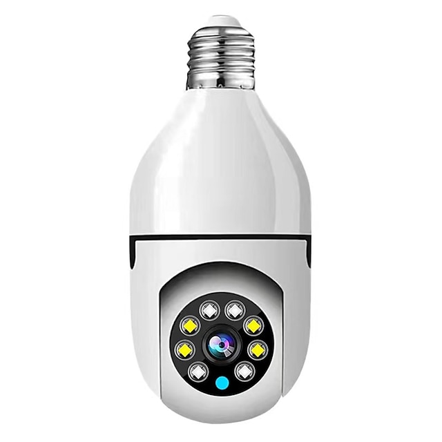 ampoule led lumière hd 1080p caméra ip sans fil panoramique sécurité à domicile wifi ampoule intelligente caméra de vision nocturne