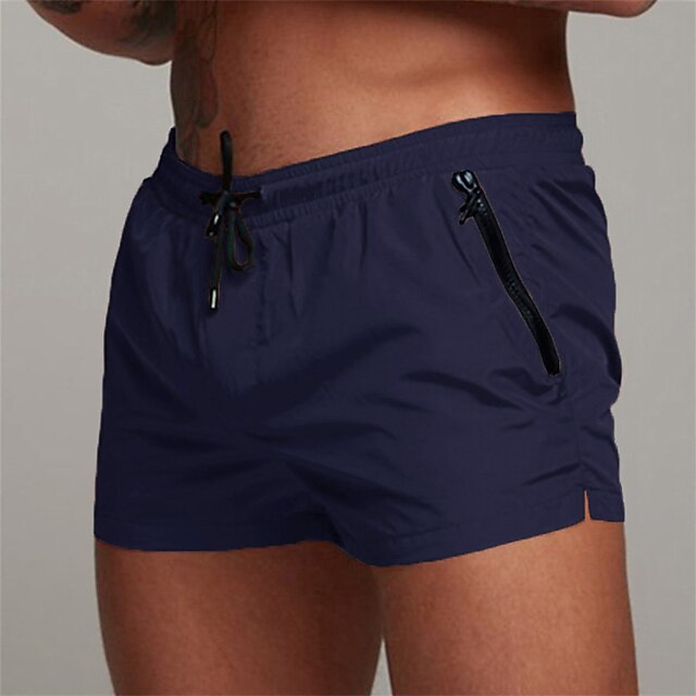 Panegy Herren Badehose Kurz – 80% Nylon, 20% Spandex, Schnelltrocknend, Mit Kordelzug & Abnehmbaren Pads