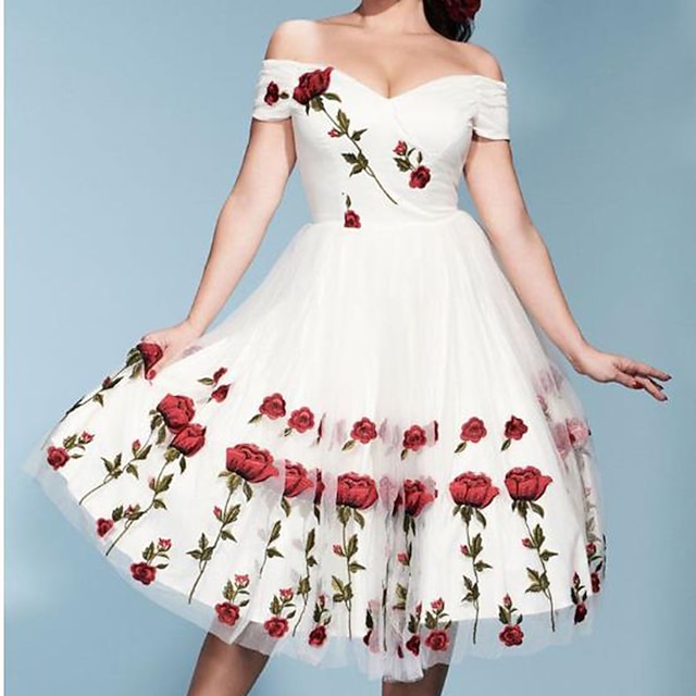 Audrey Hepburn 1950s Robe de cocktail Robe vintage Robe Robe évasée