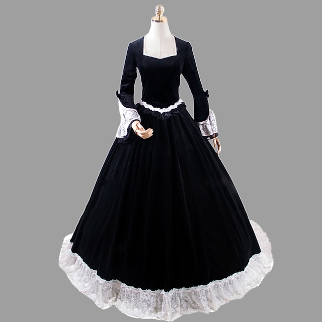  Rococo Victorian 18th Century Vintage Dress Dress Party Costume Masquerade Prom Dress Maria Antonietta Plus Size Women's Girls' Ball Gown Carnival Carnival Performance Party / Evening Dress