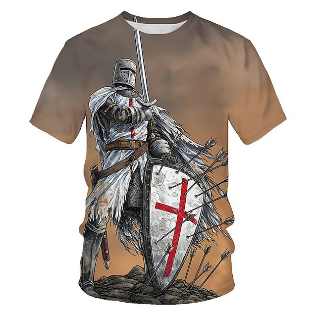 The Last Templar Crusader Knights Templar Crusader T-shirt Cartoon ...