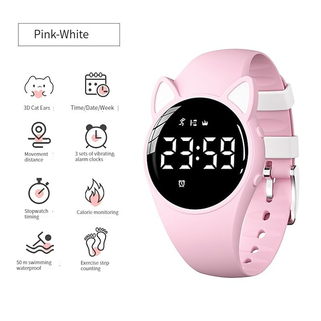  696 T15 Smart Watch 0.69 inch Kids Smartwatch Phone Bluetooth Calendar Compatible with Smartphone Kid's Message Reminder IP 67 31mm Watch Case