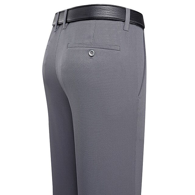 Men's Dress Pants Trousers Chinos Pocket Plain Comfort Breathable ...