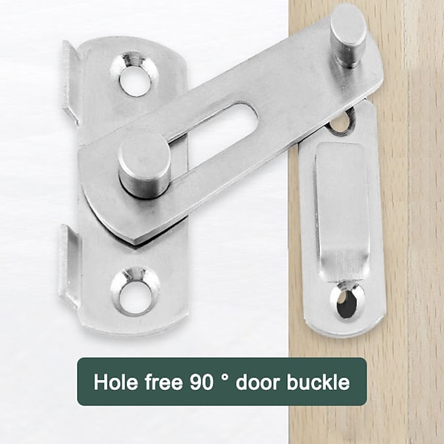 Stainless Steel Hasp Latch Lock Door Lock Guard Latch Boltfor Sliding