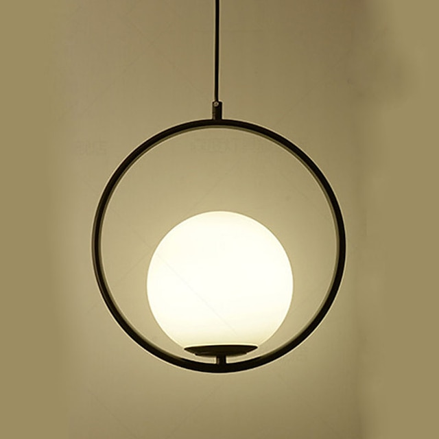  30 cm círculo/design redondo formas geométricas pingente luz metal estilo artístico estilo moderno clássico galvanizado moderno estilo nórdico 85-265v