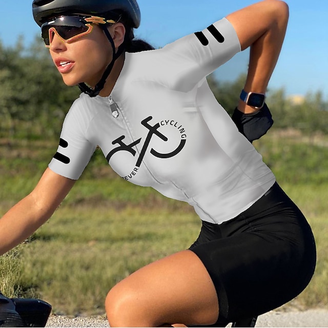  21Grams Mujer Maillot de Ciclismo Manga Corta Bicicleta Camiseta con 3 bolsillos traseros MTB Bicicleta Montaña Ciclismo Carretera Secado rápido Transpirable Suave Bolsillo trasero Negro Amarillo Rosa