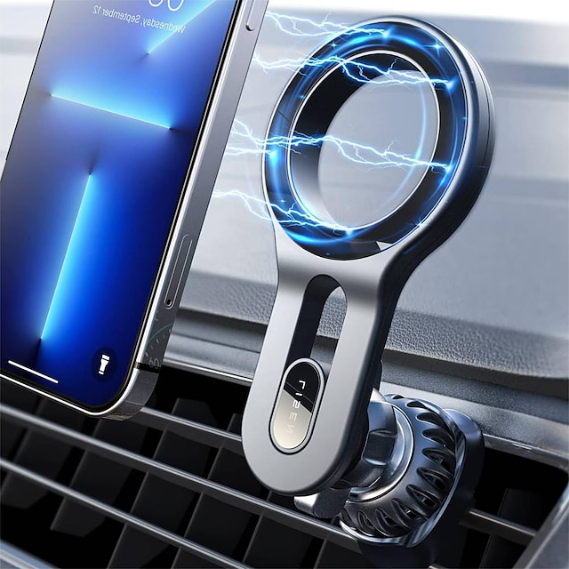  compatible pour le support de voiture magsafe puissance magnétique la plus puissante lisen support de téléphone magnétique pour voiture installer facilement les mains libres iphone support de voiture