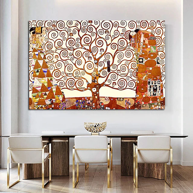Handmade Hand Painted Oil Painting Wall Art Classic Abstract Klimt famous oil Painting Home Decoration Decor Rolled Canvas No Frame Unstretched 7