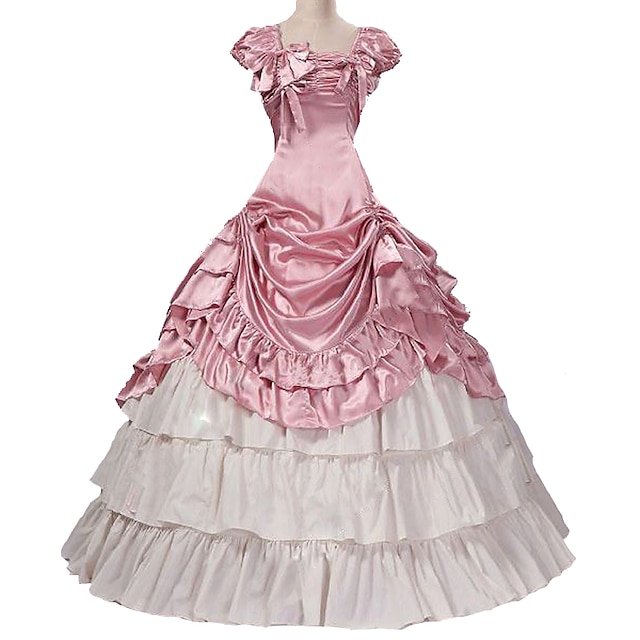  Rococo Victorian Ball Gown Party Costume Masquerade Prom Dress Bridal Women's Masquerade Carnival Wedding Party Adults' Dress