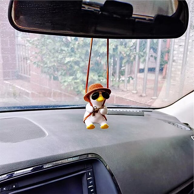 Swing Duck Car Hanging Ornament Super Cute Swing Ducks Mirror Hanging