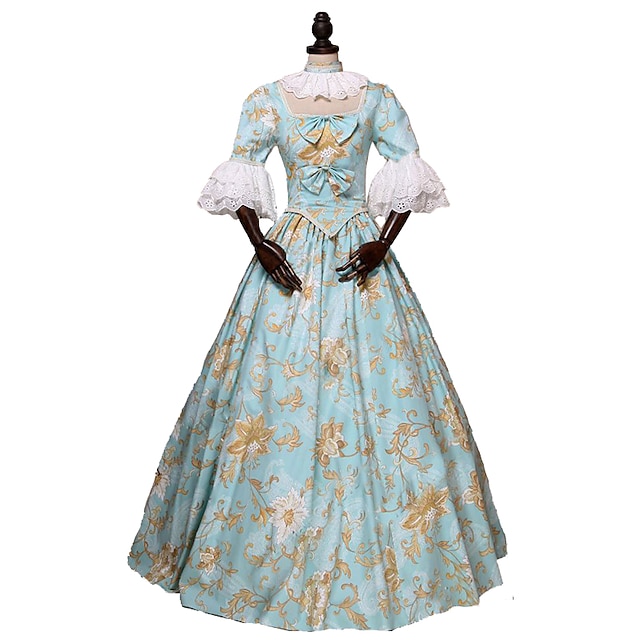 Rococo Victorian Ball Gown Vintage Dress Party Costume Masquerade Prom ...