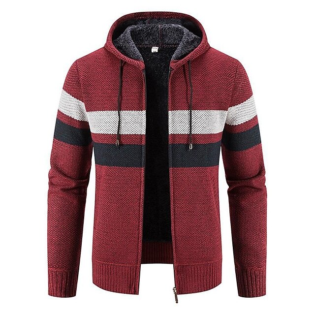 Men's Sweater Cardigan Sweater Sweater Hoodie Zip Sweater Sweater ...