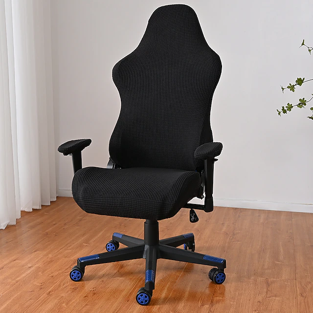 Split Office Chair Cover Gaming Chair Covers Burgundy Stretch Washable Computer Chair Slipcovers for Armchair, Swivel Chair, Gaming Chair,Computer boss Chair 41