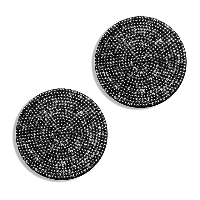  2 stuks bling auto bekerhouder coaster 2.75 inch anti-slip schokbestendig universele mode voertuig auto onderzetters insert bling strass auto auto-interieur accessoires voor vrouwen