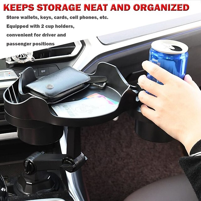 Cup Holder Expander for Car 360 Degrees Rotate Adjustable 6.3 inches