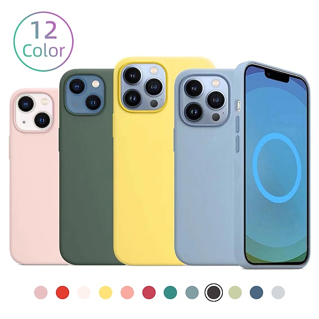  Case for iPhone 14 13 Pro Max Case Ultra Slim Fit iPhone Case Liquid Silicone Gel Cover with Full Body Protection Anti-Scratch Shockproof Case Compatible with iPhone 12 11 Pro Max Mini X/XS/XR 8 7