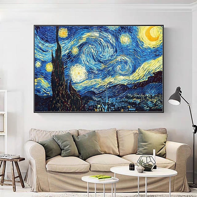  van Gogh slavný olejomalba na plátně nástěnná umělecká dekorace moderní abstraktní obraz pro domácí výzdobu válcovaný bezrámový nenatažený obraz