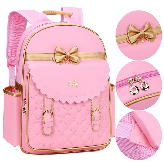 Children Princess Waterproof PU Backpack for Girls Elementary School ...