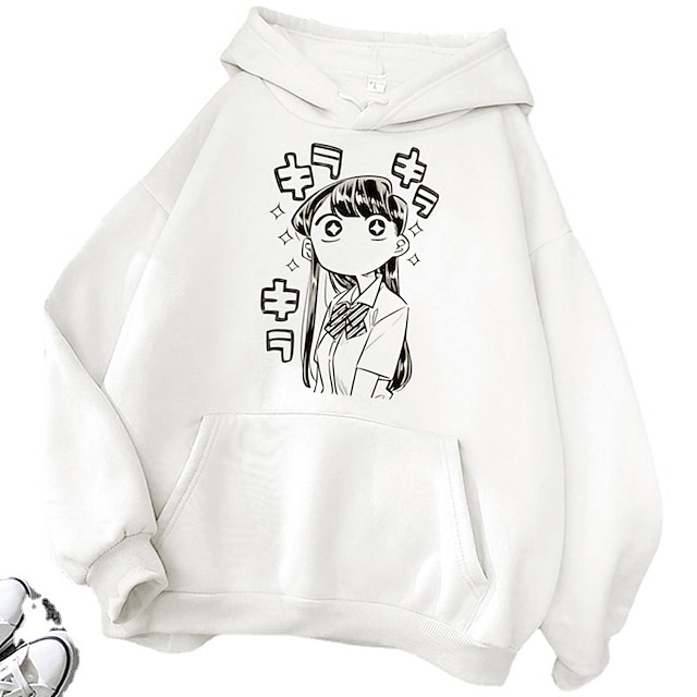  Komi no puede comunicarse komi shoko Sudadera Animé Dibujos Anime Harajuku Gráfico Kawaii Para Pareja Hombre Mujer Adulto Vuelta al cole Estampado en caliente