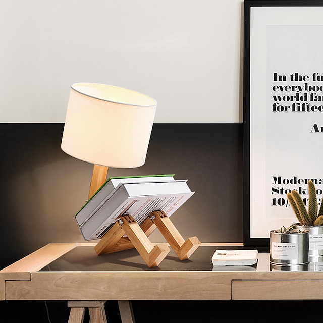  מנורת שולחן / אור קריאה דקורטיבי אומנותי / מסורתי / קלאסי לחדר שינה / חדר עבודה / בד משרדי 220v