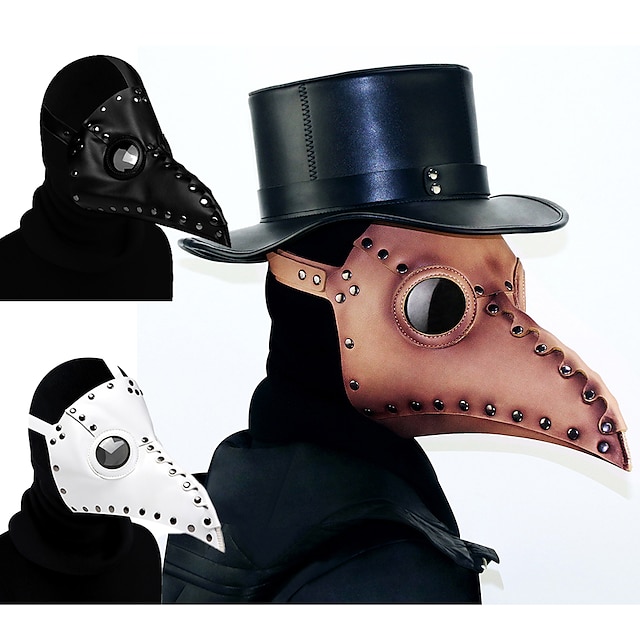  Retro Antiguo Punk y gótico Steampunk siglo 17 Máscara Doctor de plaga Hombre Mujer Mascarada Fiesta / Noche Máscara