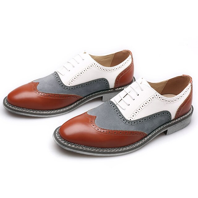 Men's Oxfords Derby Shoes Formal Shoes Brogue Dress Shoes Business ...