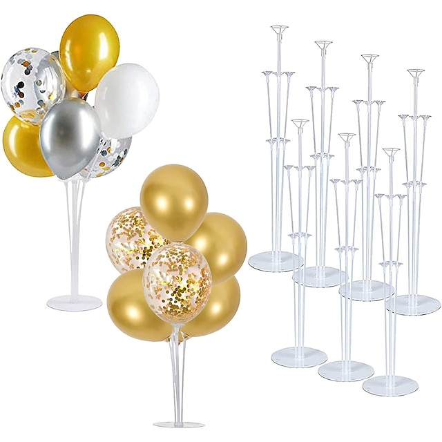  verjaardag ballon stand stok diy party decoratie latex ballonnen tafel drijvende brief ballonnen ondersteunende staaf
