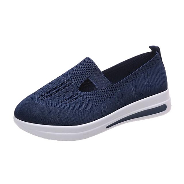 Women's Breathable Knit Slip-On Walking Shoes with Comfortable Sole ...