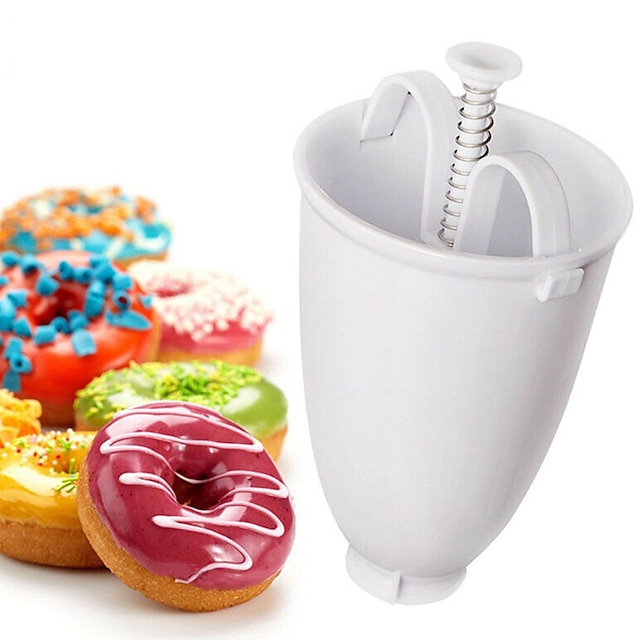  Donut maker dispenser donut maken artefact creatieve dessert schimmel diy zoetwaren gebak bakken gereedschap keuken gadget