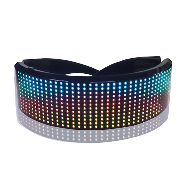  App Controlled Bluetooth LED Party Glasses Custom Language USB Charging Flash Glow Glasses Christmas Concert Eyeglasses