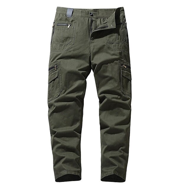 Men's Cargo Pants Cargo Trousers Tactical Pants Work Pants Zipper ...