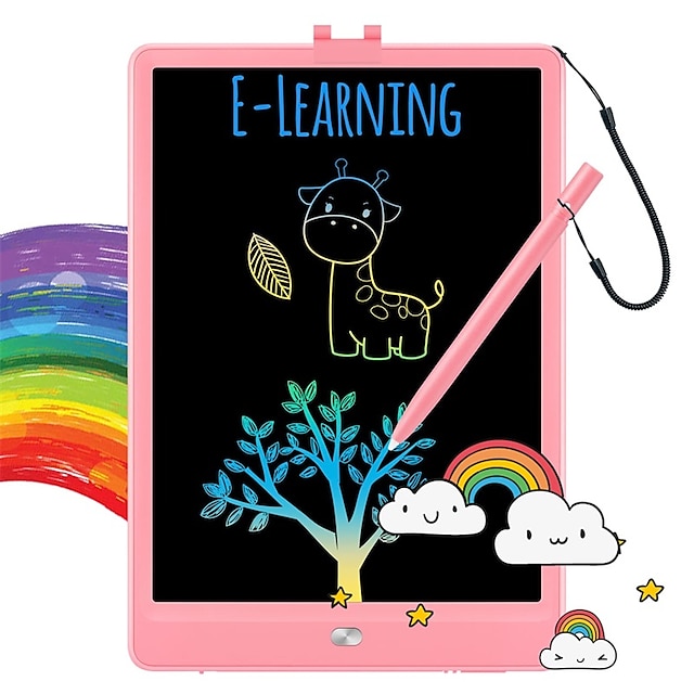  Tableta de escritura lcd, tablero de garabatos, tableta de dibujo colorida de 10 pulgadas, bloc de escritura, regalos para niñas, juguetes para niñas de 3, 4, 5, 6 y 7 años