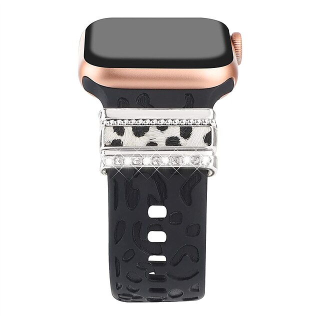  Dekorative Ringe Schleifen Kompatibel mit Apple Watch Armband Bling-Diamant Luxus Verzierungen Strass Ersatzarmband für 38/40/41mm 42/44/45/49mm Ultra Series 8 7 6 5 4 3 2 1 SE