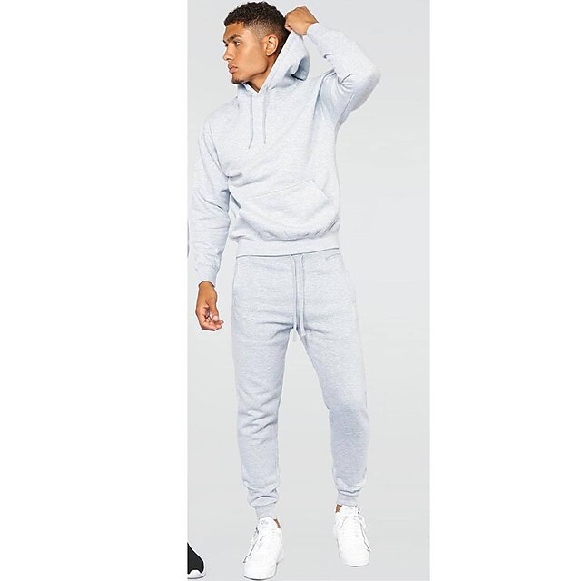 Men's Tracksuit Sweatsuit 2 Piece Athletic Long Sleeve Thermal Warm