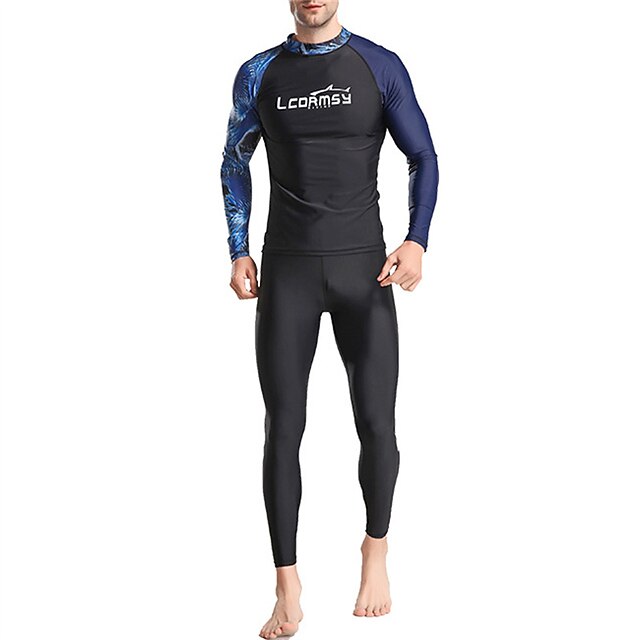 Men's Rash Guard Dive Skin Suit UPF50+ Breathable Quick Dry Long Sleeve