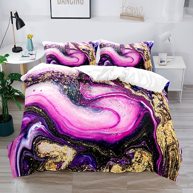 3D Bedding Marble Printed print Print Duvet Cover Bedding Sets Comforter Cover with 1 print