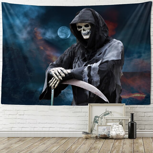 Halloween Wall Tapestry Art Deco Blanket Curtain Hanging Home Bedroom Living Room Decor Horror Bloody Halloween Decorations 12