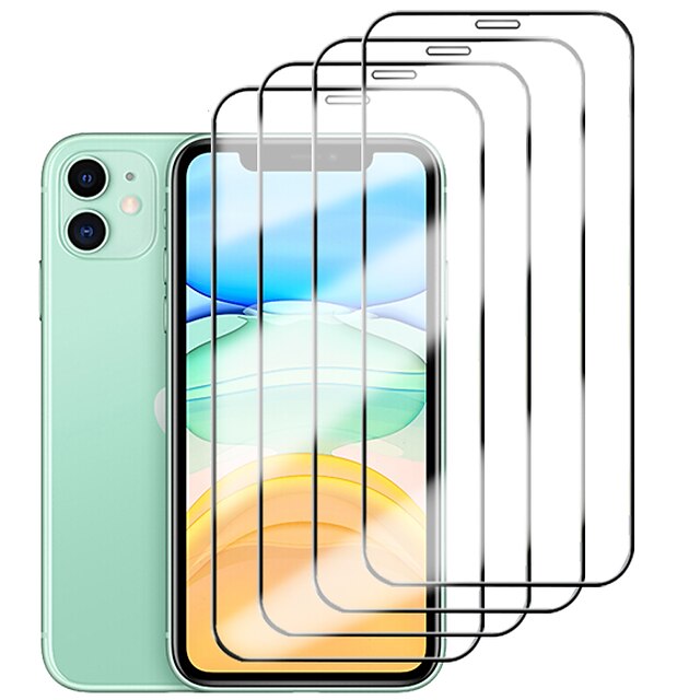  【4パック】 スクリーンプロテクター 用途 Apple iPhone 15 プロマックスプラス iPhone 14 13 12 11 Pro Max Plus Mini SE 強化ガラス 硬度9H 指紋防止 ハイディフィニション(HD) 3Dタッチ対応 傷防止