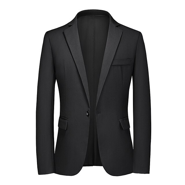 Men's Suits Blazer Business Wedding Party Classic & Timeless Simple ...