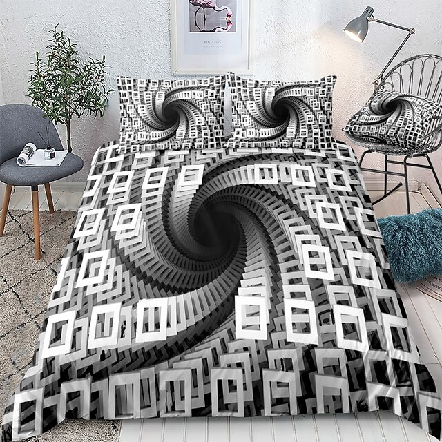 3D Vortex Duvet Cover Bedding Sets Comforter Cover with 1 Duvet Cover