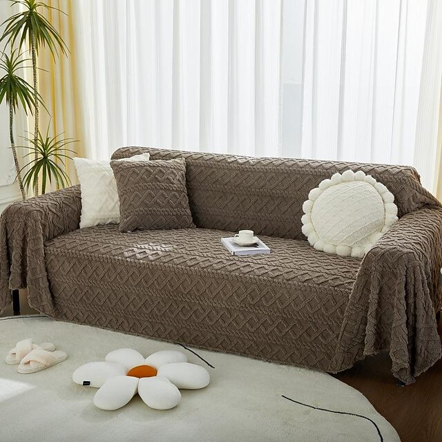 Sofa Cover Sofa Blanket Plush Jacquard Couch Cover Couch Protector Sofa