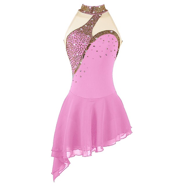 Figure Skating Dress Women's Girls' Ice Skating Dress White Black