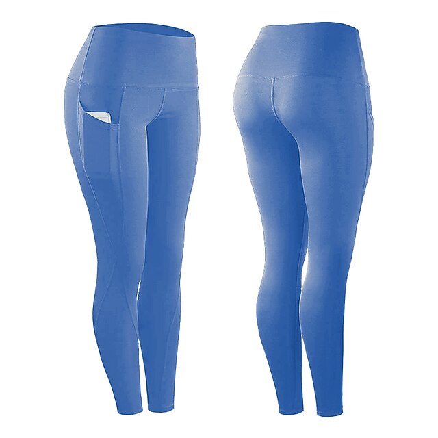 Women's Compression Pants Running Tights Leggings with Phone Pocket ...